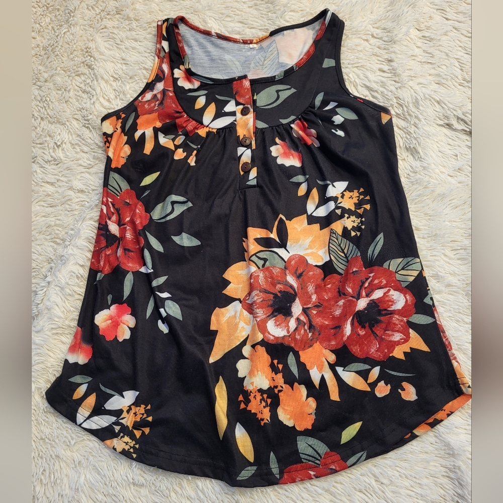 Womens Floral Tank